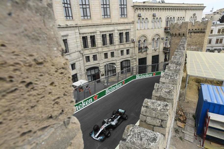Il circuito di Baku  un tracciato cittadino che si snoda nella zona della citt vecchia. Afp